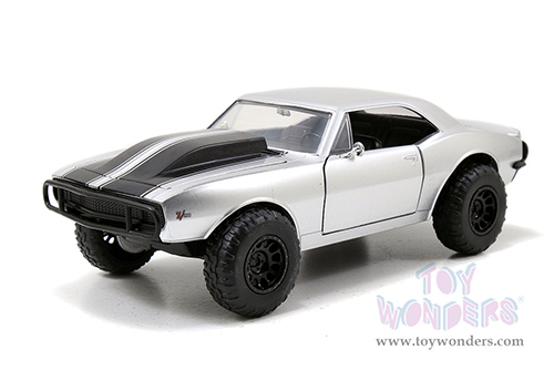 Jada Toys Fast & Furious - Roman's Chevrolet® Camaro® Z/28 Off Road (1967, 1/24 scale diecast model car, Candy Silver) 97166/4