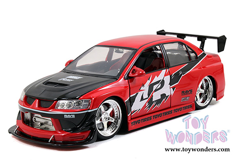 Jada Toys Fast & Furious - Sean's Mitsubishi Lancer Evolution VIII Hard Top (1/18 scale diecast model car, Red) 97179
