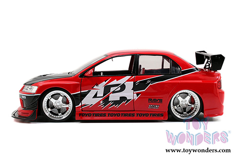 Jada Toys Fast & Furious - Sean's Mitsubishi Lancer Evolution VIII Hard Top (1/18 scale diecast model car, Red) 97179