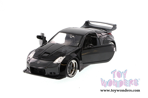 Jada Toys Fast & Furious - D.K.'s Nissan 350Z Hardtop (1/24 scale diecast model car, Gray) 97219