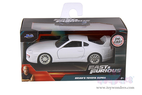 Jada Toys Fast & Furious - Brian's Toyota Supra Hard Top (1/32 scale diecast model car, White) 97346