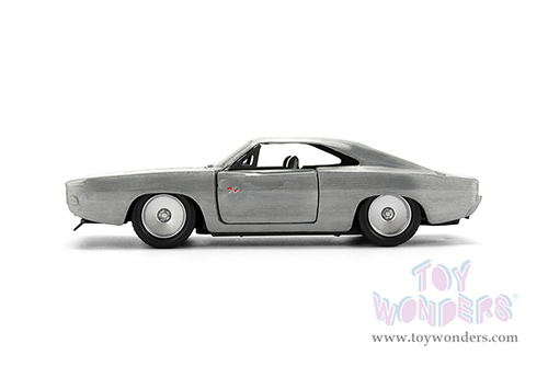 Jada Toys Fast & Furious - Dom's Dodge Charger R/T Hardtop (1/32 scale diecast model car, Bare Metal) 97350