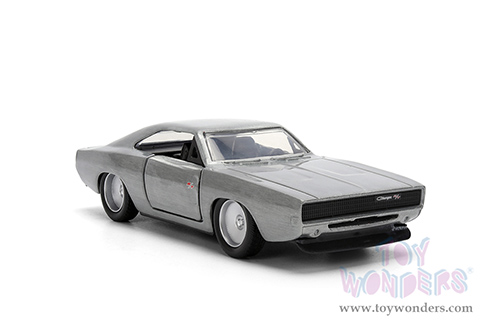 Jada Toys Fast & Furious - Dom's Dodge Charger R/T Hardtop (1/32 scale diecast model car, Bare Metal) 97350