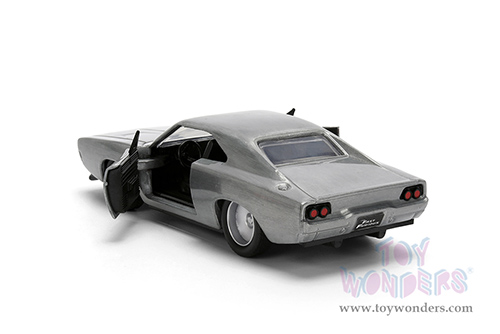 Jada Toys Fast & Furious - Dom's Dodge Charger R/T Hardtop (1/32 scale diecast model car, Bare Metal) 97350