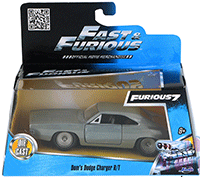 Show product details for Jada Toys Fast & Furious - Dom's Dodge Charger R/T Hardtop (1/32 scale diecast model car, Bare Metal) 97350