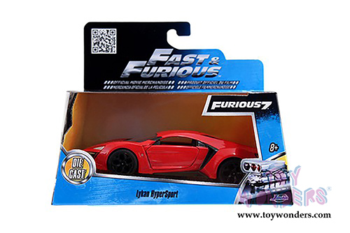 Jada Toys Fast & Furious - Lykan HyperSport Hardtop (1/32 scale diecast model car, Red) 97386