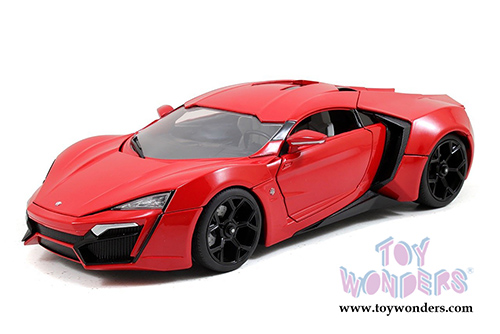 Jada Toys Fast & Furious - Lykan HyperSport Hard Top (1/18 scale diecast model car, Red) 97388/3