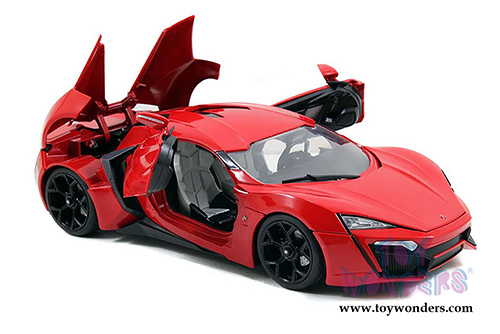 Jada Toys Fast & Furious - Lykan HyperSport Hard Top (1/18 scale diecast model car, Red) 97388/3