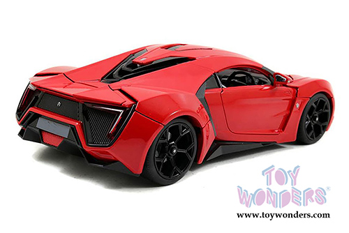 Jada Toys Fast & Furious - Lykan HyperSport Hard Top (1/18 scale diecast model car, Red) 97388/3