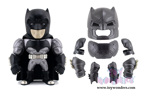 Jada Toys - Metals Die Cast | Batman v Superman - Armored Batman Figure (6" diecast model toy, Black and Silver) 97389