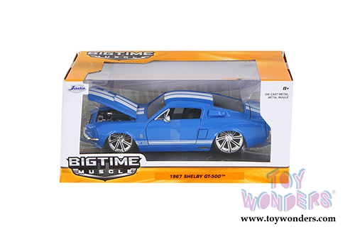 Jada Toys Bigtime Muscle - Shelby GT-500 Hardtop (1967, 1/24 scale diecast model car, Asstd.) 97401