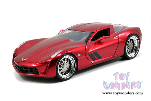 Jada Toys - Metals Die Cast | Big Time Muscle Corvette Stingray Concept Hardtop (2009, 1/24 scale diecast model car, Asstd.) 97469DP1