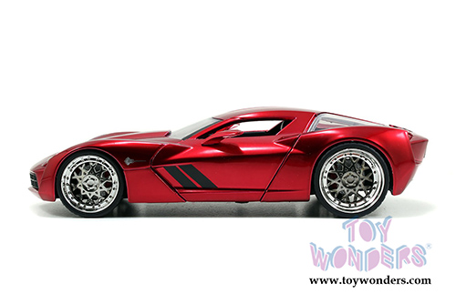 Jada Toys - Metals Die Cast | Big Time Muscle Corvette Stingray Concept Hardtop (2009, 1/24 scale diecast model car, Asstd.) 97469DP1