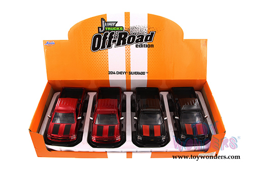 Jada Toys Just Trucks - 2014 Chevy Silverado Pick-up (2014, 1/24 scale diecast model car, Asstd.) 97478