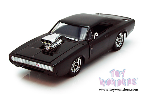 Jada Toys Fast & Furious - Twin Pack - Dom's Dodge Charger and Brian's Toyota Supra Open Top (1/24 scale diecast model car, Asstd.) 97503