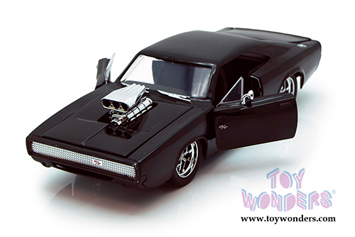 Jada Toys Fast & Furious - Twin Pack - Dom's Dodge Charger and Brian's Toyota Supra Open Top (1/24 scale diecast model car, Asstd.) 97503