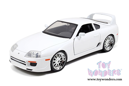 Jada Toys Fast & Furious - Brian's Toyota Supra Hard Top (1/18 scale diecast model car, White) 97509W