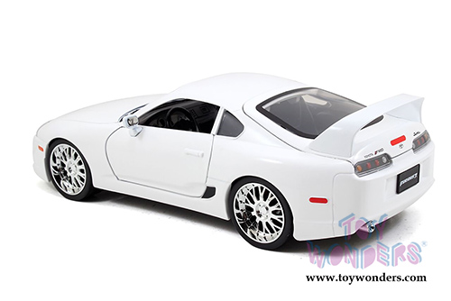 Jada Toys Fast & Furious - Brian's Toyota Supra Hard Top (1/18 scale diecast model car, White) 97509W