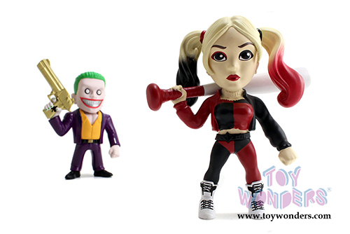 Jada Toys - Metals Die Cast | Suicide Squad - The Joker Boss and Harley Quinn Twin Pack (4" diecast model toy, Purple/Red) 97571
