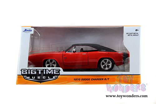 Jada Toys Bigtime Muscle - Dodge Charger R/T Hardtop (1970, 1/24 scale diecast model car, Asstd.) 97593WA1