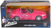 Show product details for Jada Toys Fast & Furious - Suki's Honda S2000 Convertible (2001, 1/24 scale diecast model car, Pink) 97604/4