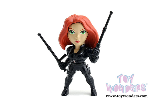 Jada Toys - Metals Die Cast | Captain America: Civil War - Black Widow Figure (4" diecast model toy, Black) 97680