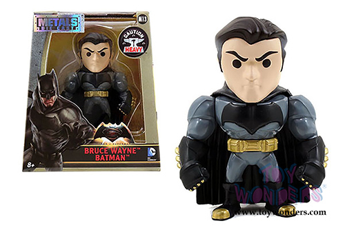 Jada Toys - Metals Die Cast | Batman vs Superman - Bruce Wayne Batman Figure (4" diecast model toy, Grey) 97706