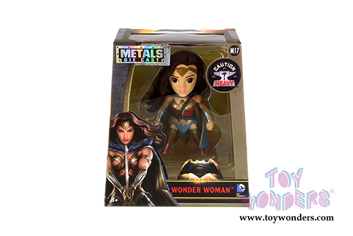 Jada Toys - Metals Die Cast | Batman v Superman - Wonder Woman Movie Figure (4" diecast model toy, Red) 97709