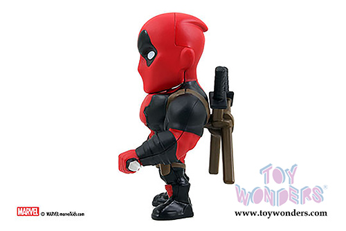 Jada Toys - Metals Die Cast | Captain America: Civil War - Deadpool Figure (4" diecast model toy, Black/Red) 97721
