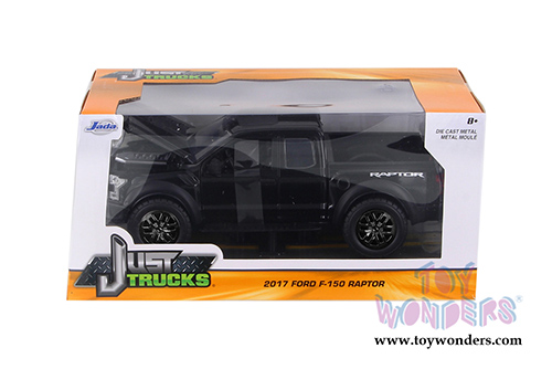 Jada Toys Just Trucks - Ford F-150 Raptor Pickup (2017, 1/24 scale diecast model car, Black) 97756