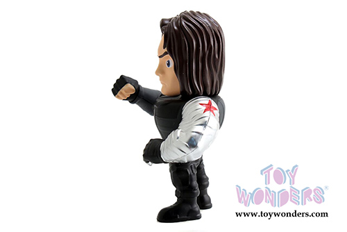 Jada Toys - Metals Die Cast | Captain America: Civil War - Winter Soldier Figure (4" diecast model toy, Black/Silver) 97764