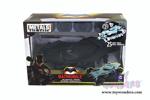 Jada Toys - Metals Die Cast | Batman vs Superman - Batmobile Model Kit  (1/24, diecast model toy, Primer Black) 97781