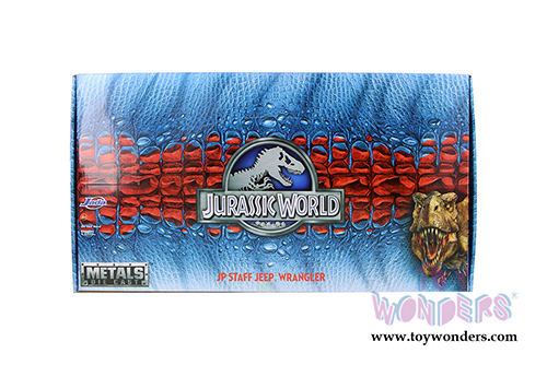 Jada Toys Jurassic World - Jeep Wrangler Off Road (1992, 1/24 scale diecast model car, Milk White) 97812