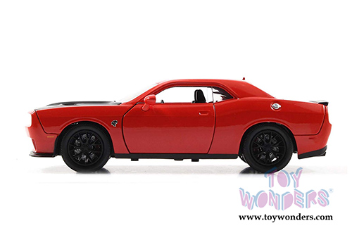 Jada Toys - Metals Die Cast | Bigtime Muscles Dodge Challenger SRT Hellcat Hardtop (2015, 1/24 scale diecast model car, Hemi Orange) 97853