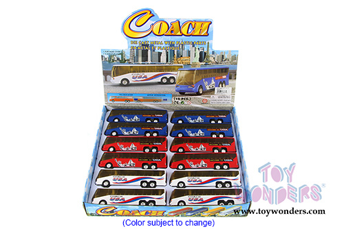 Coach Bus (6", Asstd.) 9803D