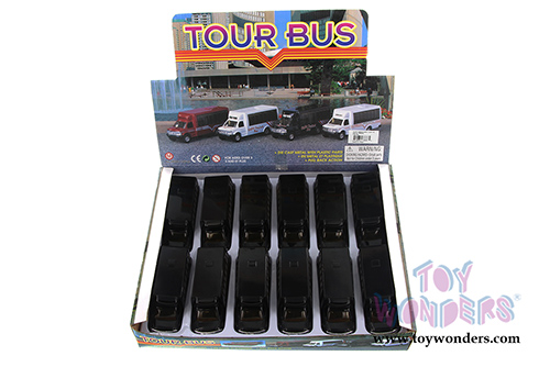 Tour Bus (5" diecast model car, Black) 9808DB