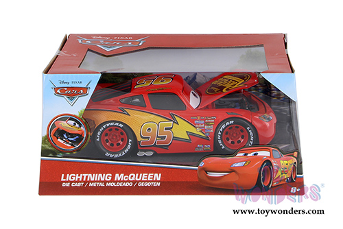 Jada Toys - Disney Pixar CARS | Lightning McQueen (1/24 diecast model toy, Red) 98099