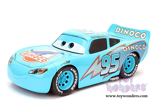 Jada Toys - Disney Pixar CARS | DINOCO Lightning McQueen (1/24 diecast model toy, Turquoise) 98100