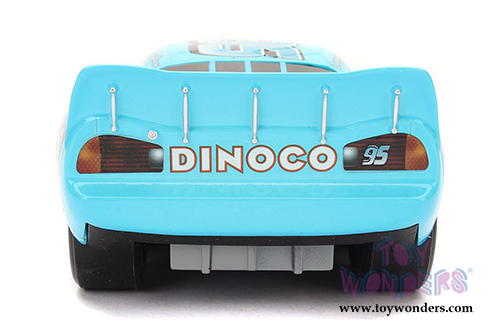 Jada Toys - Disney Pixar CARS | DINOCO Lightning McQueen (1/24 diecast model toy, Turquoise) 98100