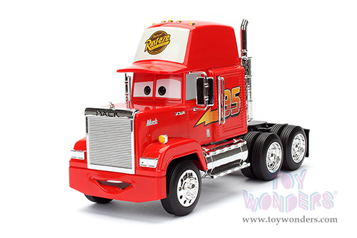 Jada Toys - Hollywood Rides | Mack Truck #95 DisneyPixars "Cars" (1/24, diecast model car, Red) 98103/2