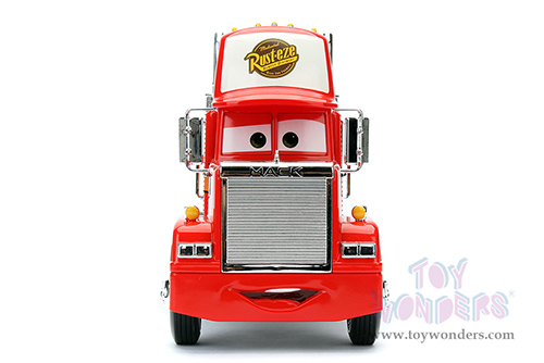 Jada Toys - Hollywood Rides | Mack Truck #95 DisneyPixars "Cars" (1/24, diecast model car, Red) 98103/2