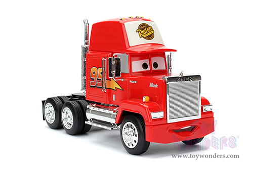 Jada Toys - Hollywood Rides | Mack Truck #95 DisneyPixars "Cars" (1/24, diecast model car, Red) 98103/2