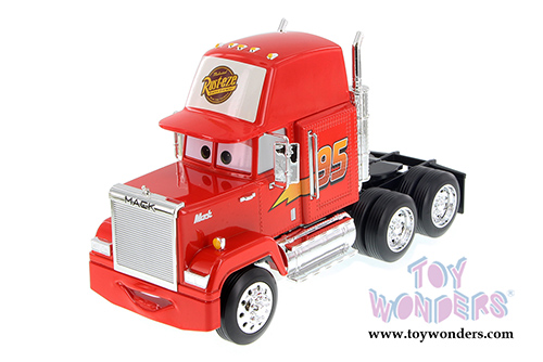Jada Toys - Metals Die Cast | Disney Pixar "Cars" Mack Trailer (1/24 diecast model toy, Red) 98103