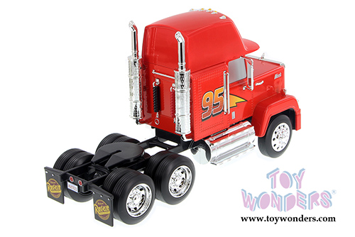 Jada Toys - Metals Die Cast | Disney Pixar "Cars" Mack Trailer (1/24 diecast model toy, Red) 98103