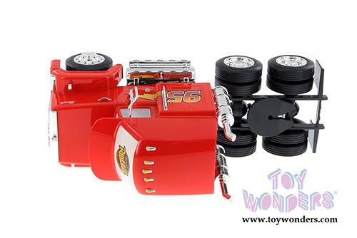 Jada Toys - Metals Die Cast | Disney Pixar "Cars" Mack Trailer (1/24 diecast model toy, Red) 98103