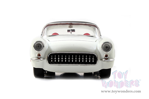 Jada Toys Bigtime Muscle - Chevrolet® Corvette® (1957, 1/24 scale diecast model car, White/Black) 98161/4