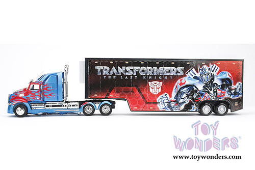 Jada Toys - Metals Die Cast | TRANSFORMERS 5 Optimus Prime&reg; Hauler Western Star 5700 XE (1/64, diecast model car, Blue w/Red) 98193