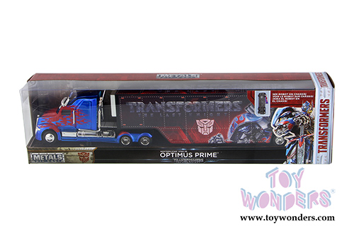 Jada Toys - Metals Die Cast | TRANSFORMERS 5 Optimus Prime&reg; Hauler Western Star 5700 XE (1/64, diecast model car, Blue w/Red) 98193