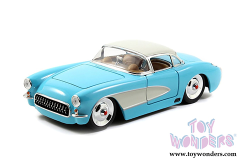 Jada Toys Bigtime Muscle - Chevy Corvette Hardtop (1957, 1/24 scale diecast model car, Asstd.) 98203DP1