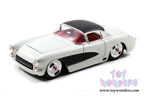 Jada Toys Bigtime Muscle - Chevy Corvette Hardtop (1957, 1/24 scale diecast model car, Asstd.) 98161WA1